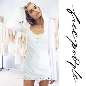 NWOT FP battenburg crochet lace tunic